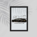 911 GT3 Car Framed Poster