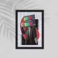 T.V Comic Framed Poster