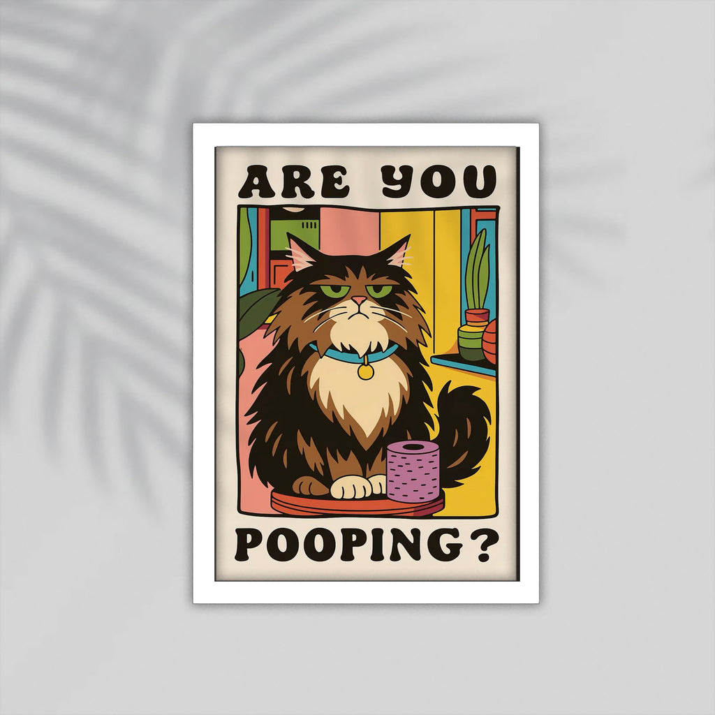 Cat English Framed Poster