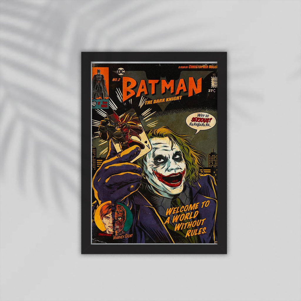 Joker Comic Framed Poster