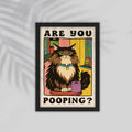 Cat English Framed Poster