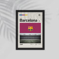 Barca Football Framed Poster
