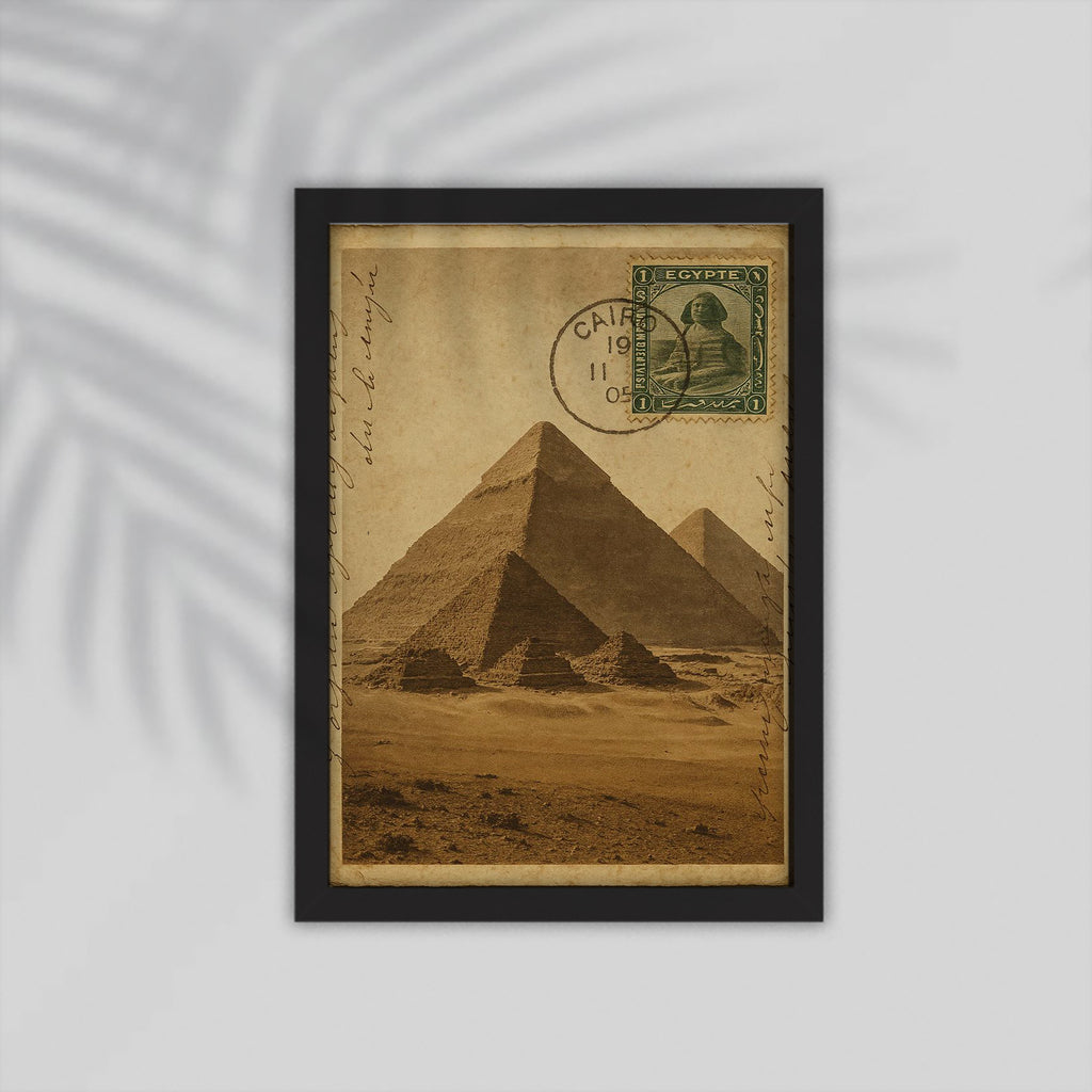 Pyrmaids Arabic Framed Poster