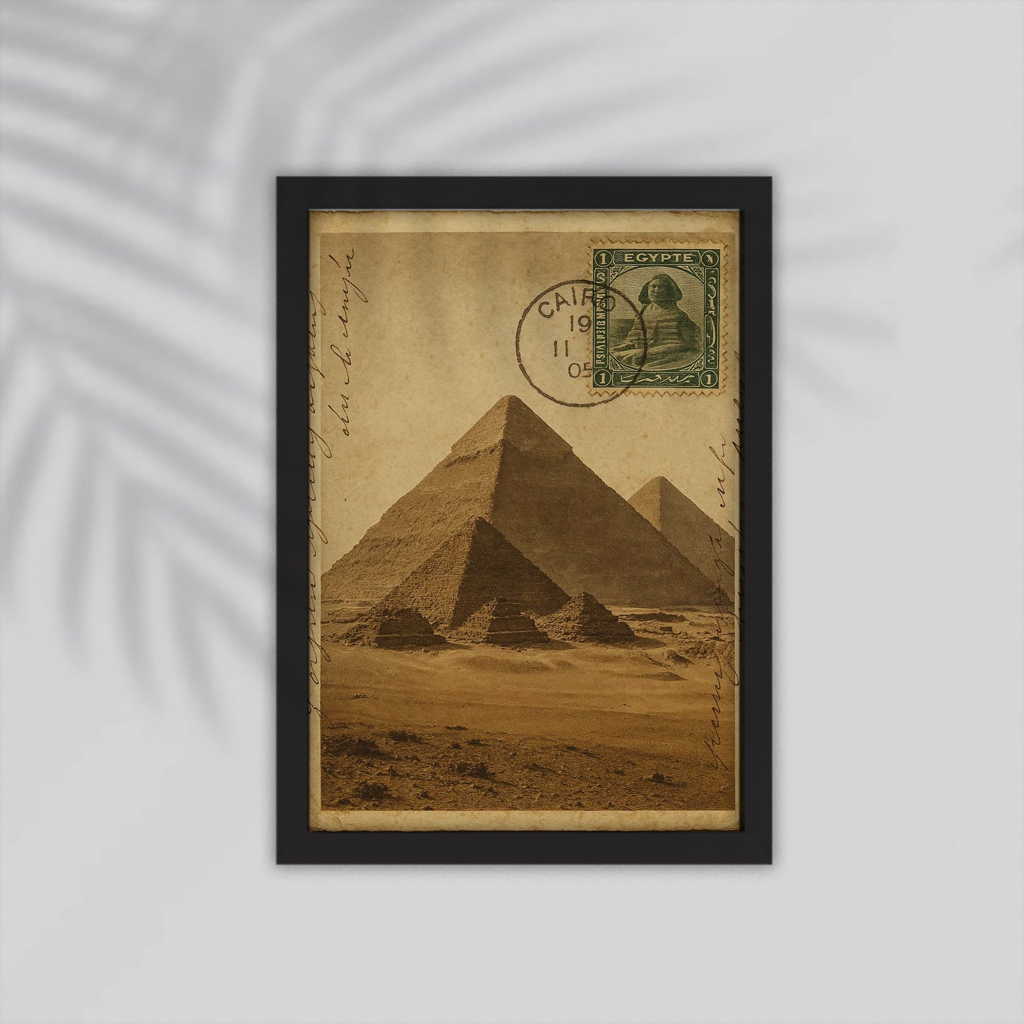 Pyrmaids Arabic Framed Poster