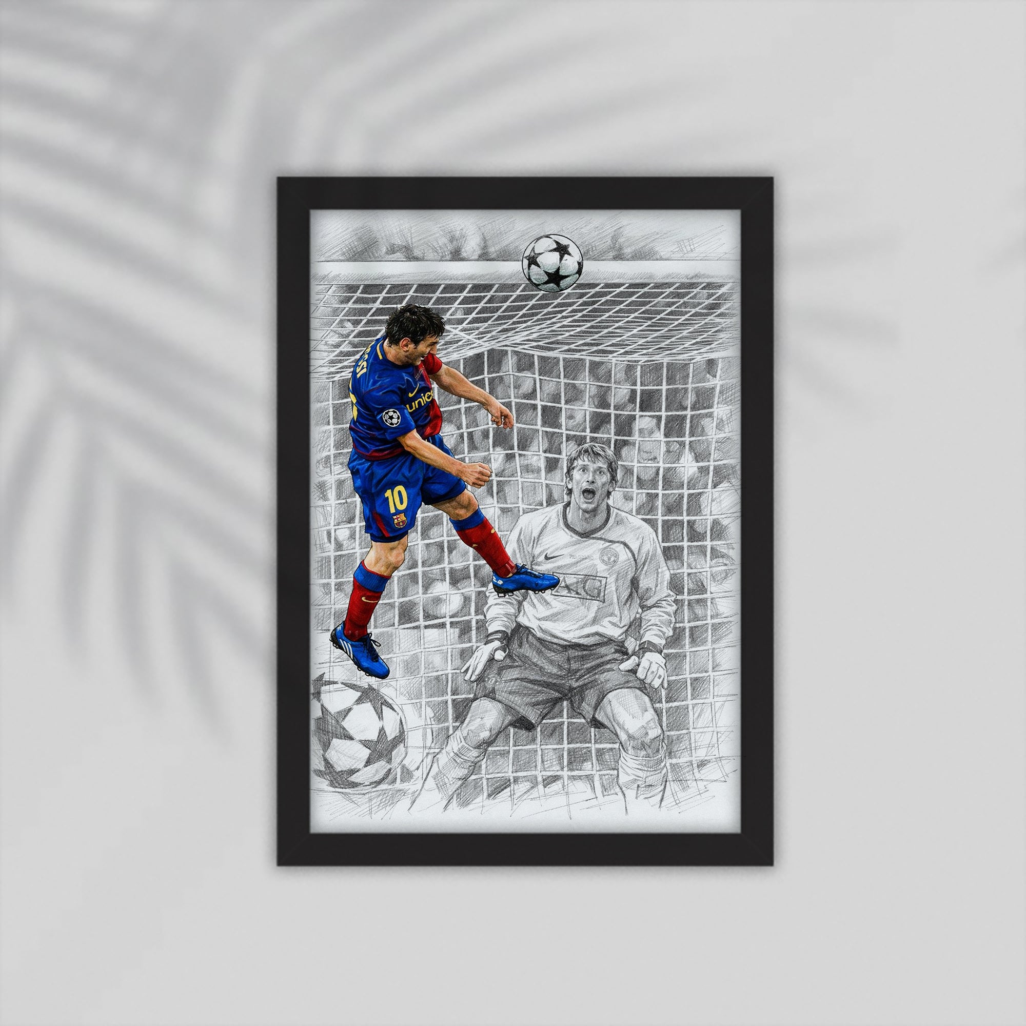 Messi Football Framed Poster