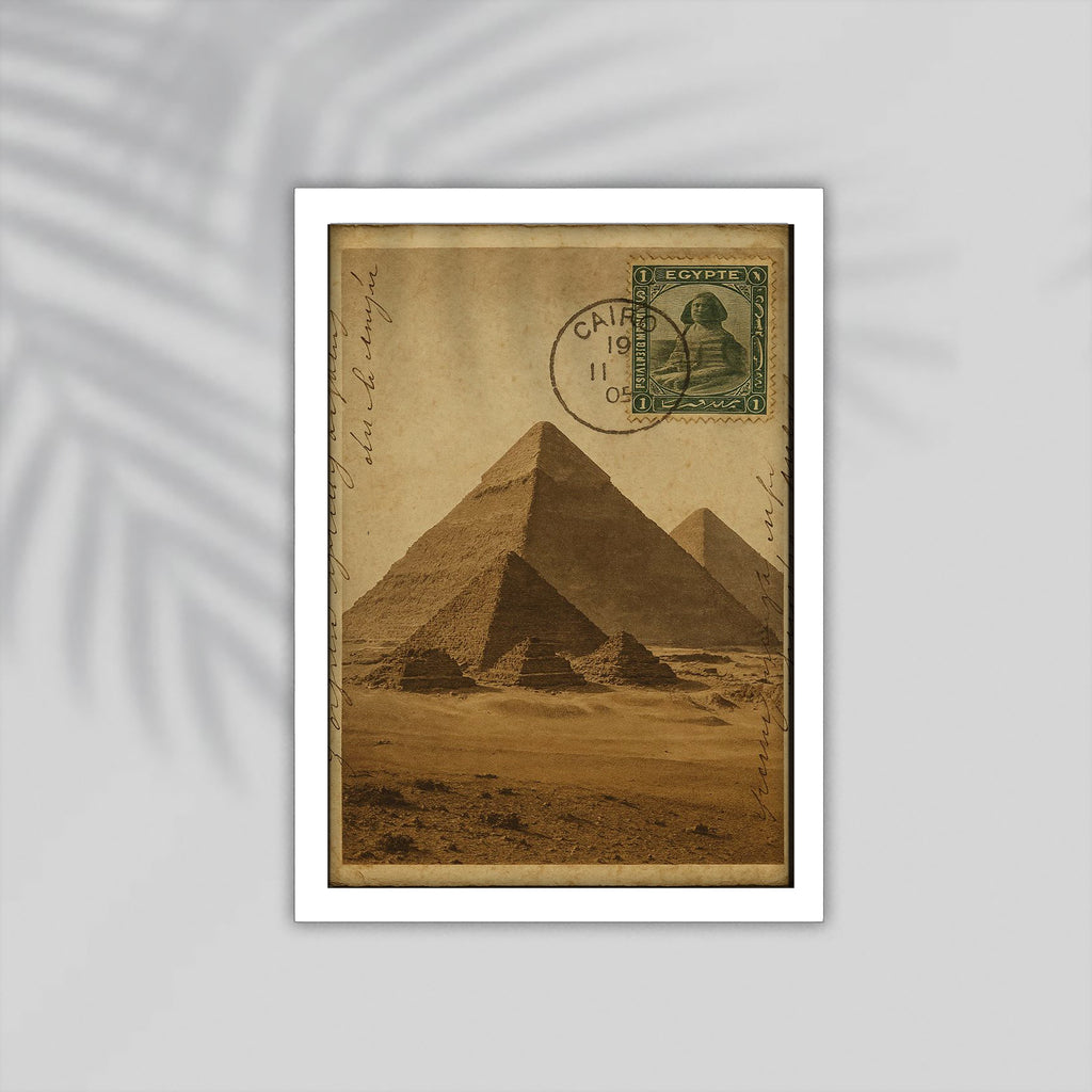 Pyrmaids Arabic Framed Poster
