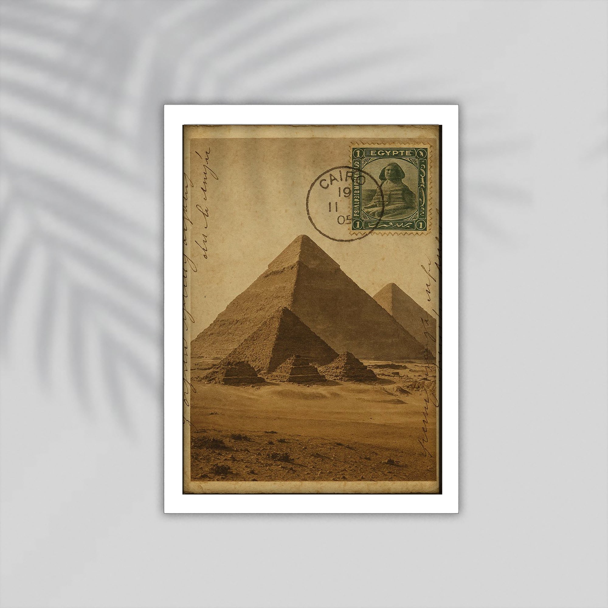Pyrmaids Arabic Framed Poster