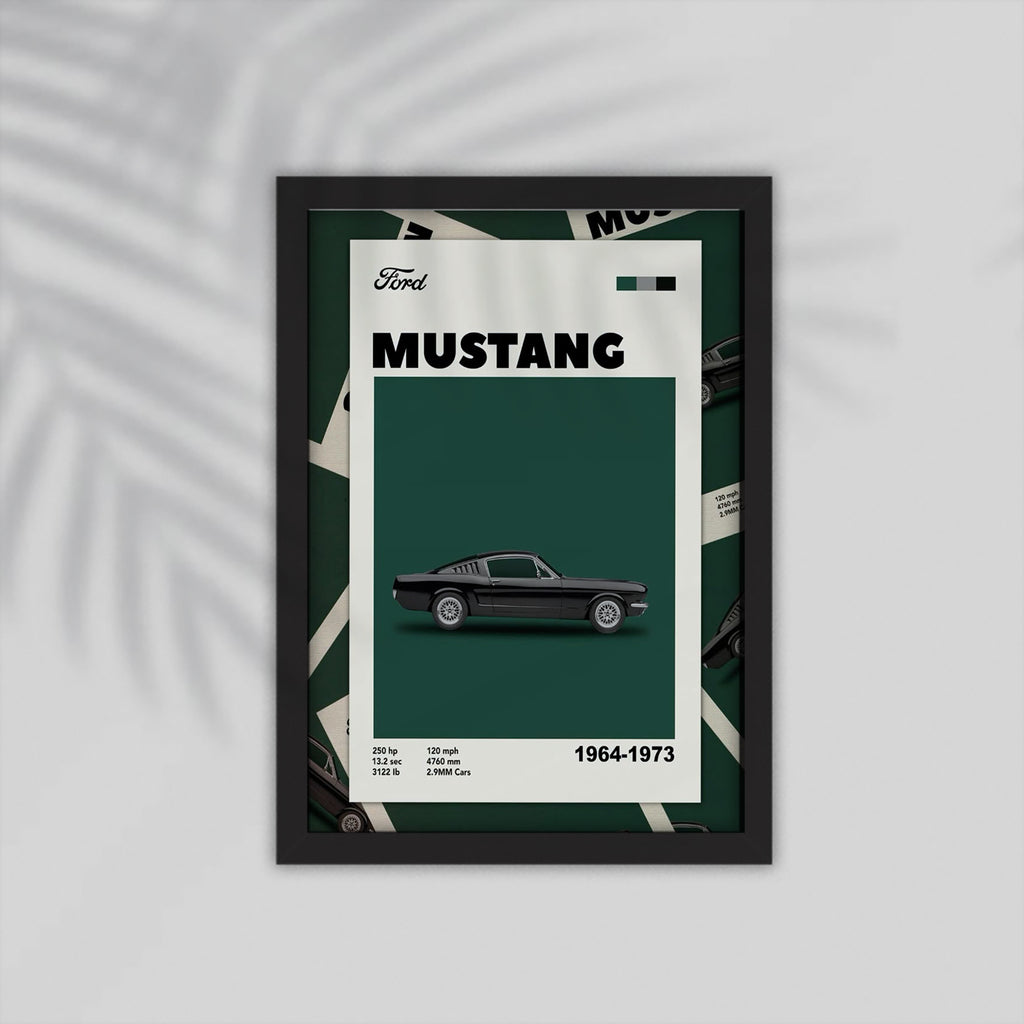 Mustang Car Framed Poster