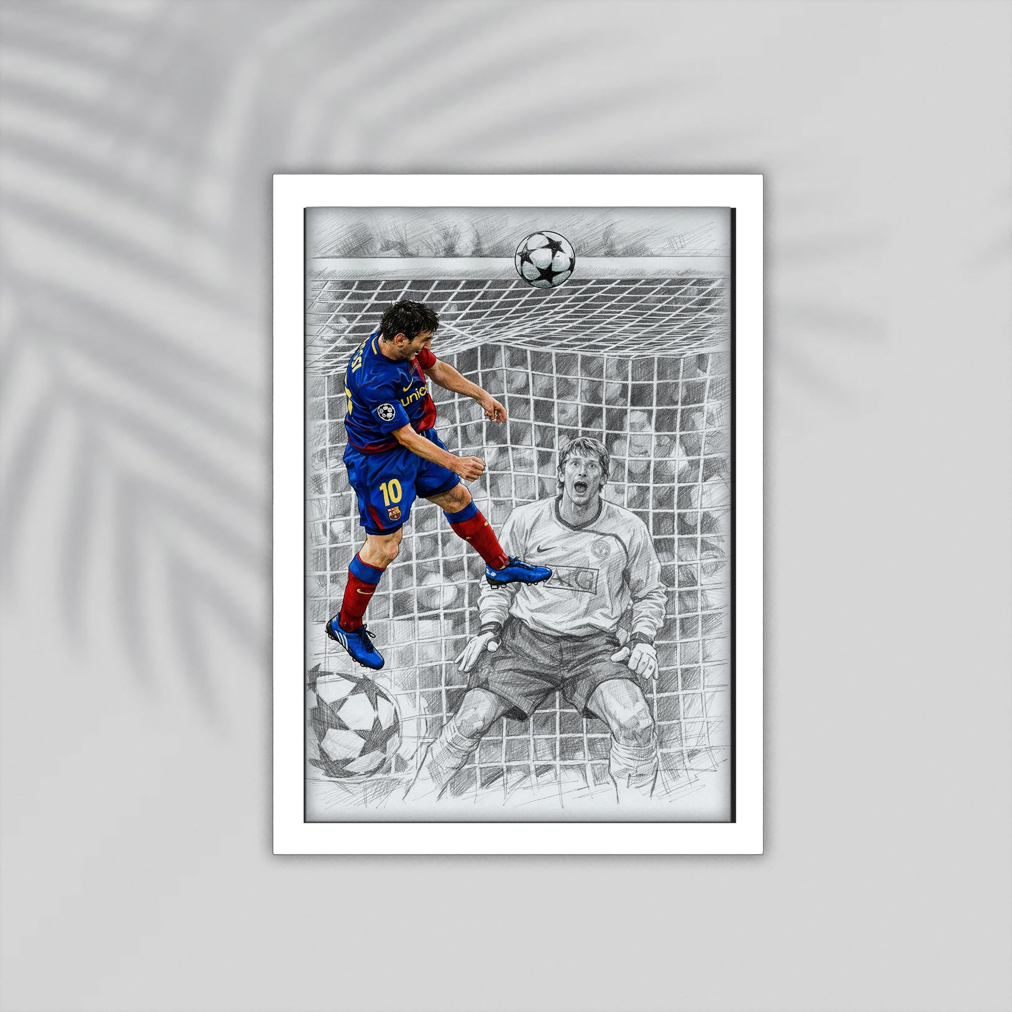 Messi Football Framed Poster