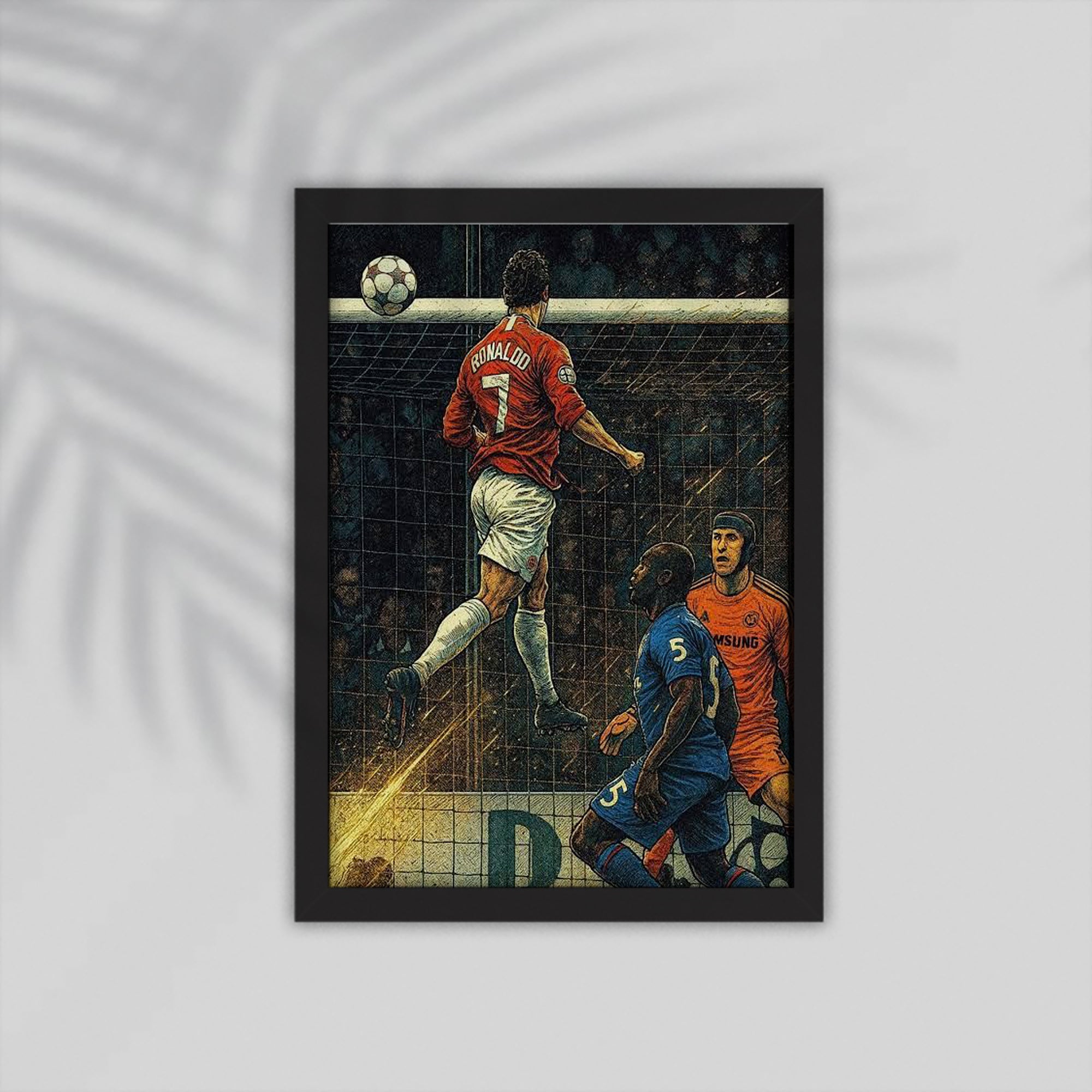 Ronaldo Football Framed Poster