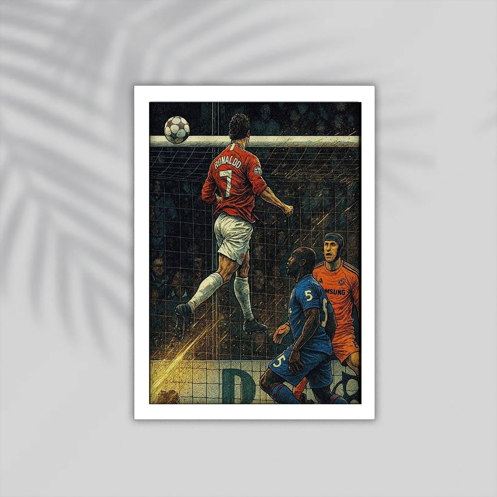 Ronaldo Football Framed Poster