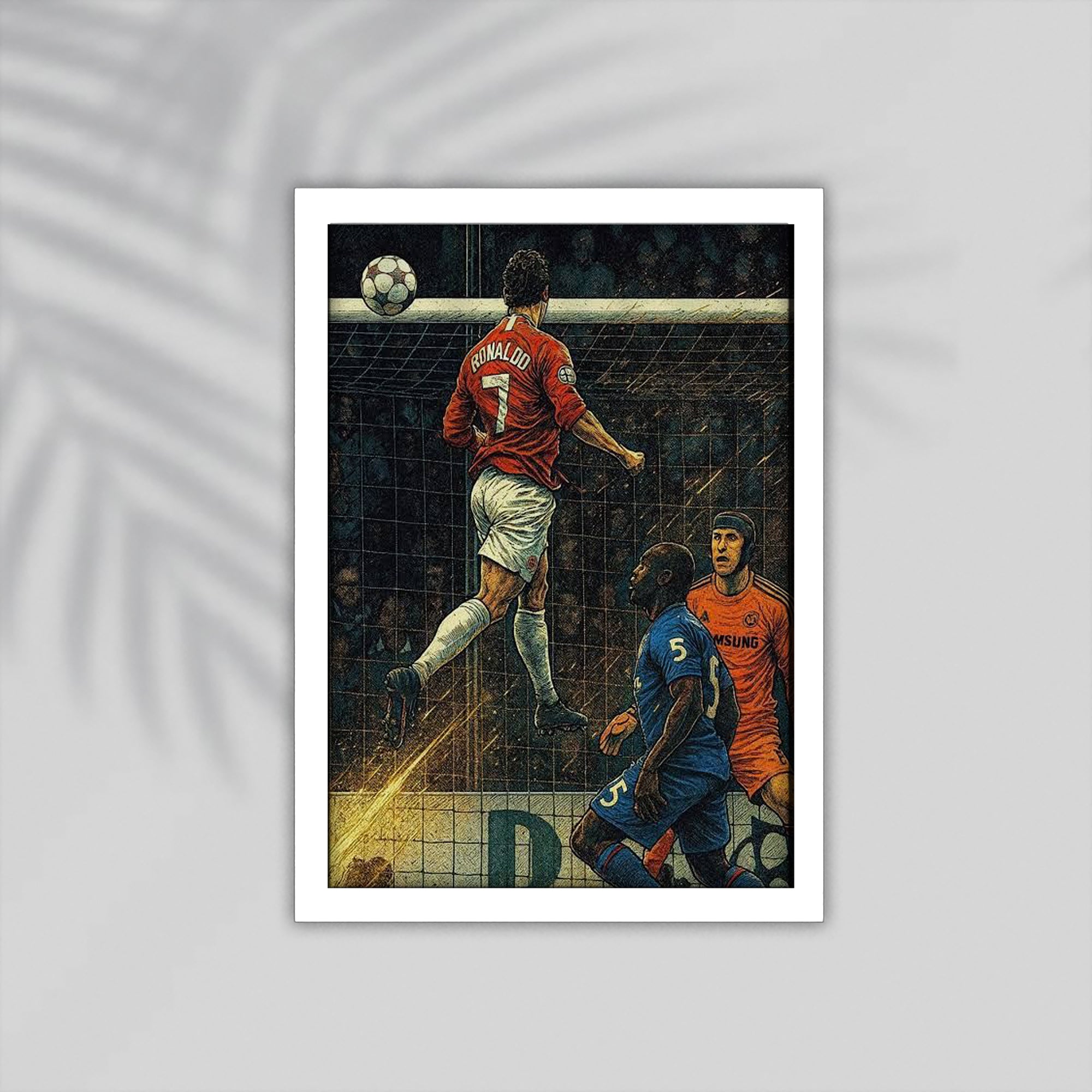 Ronaldo Football Framed Poster