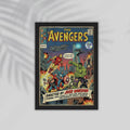 Avengers Comic Framed Poster