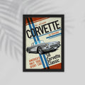 Corvette Car Framed Poster