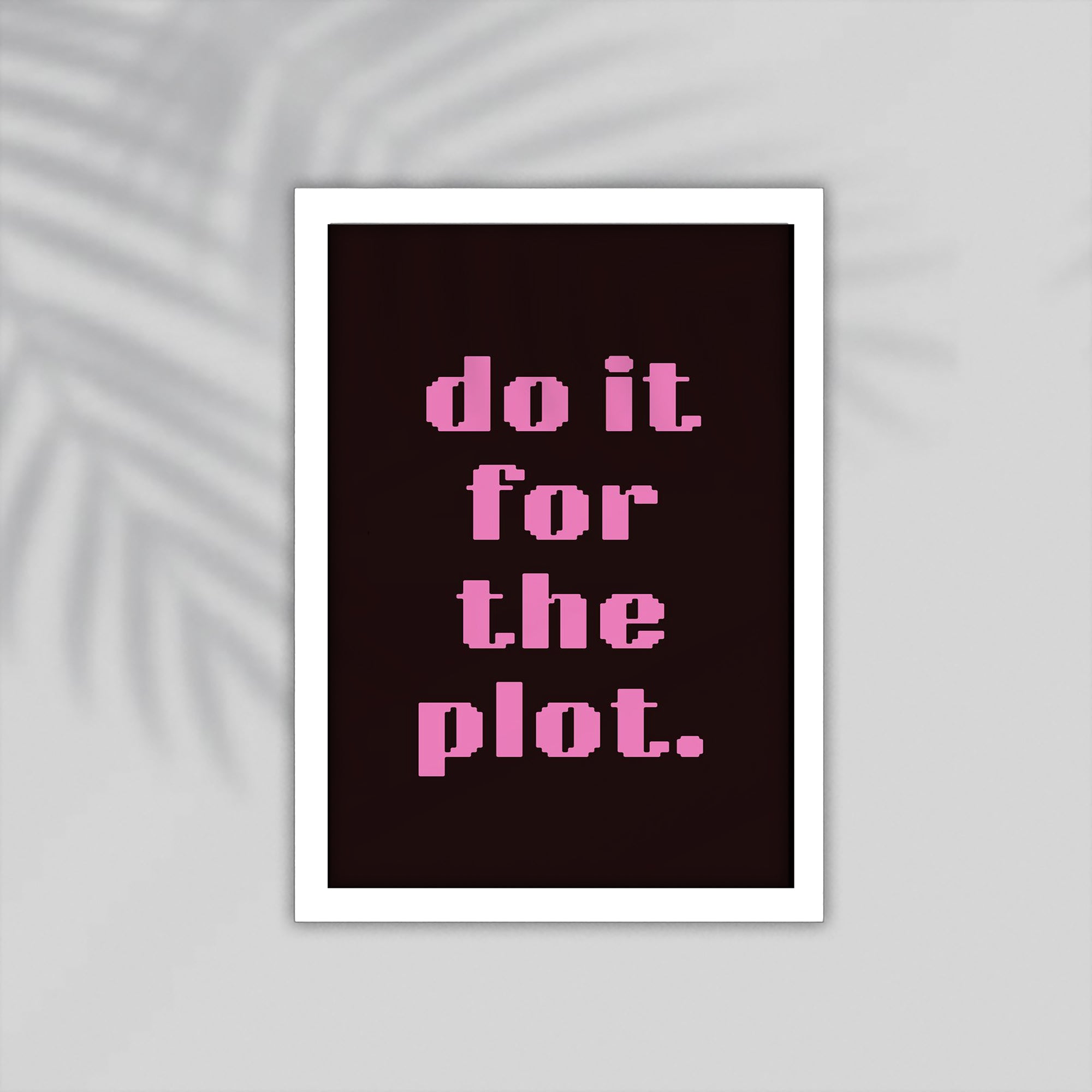 Do It English Framed Poster