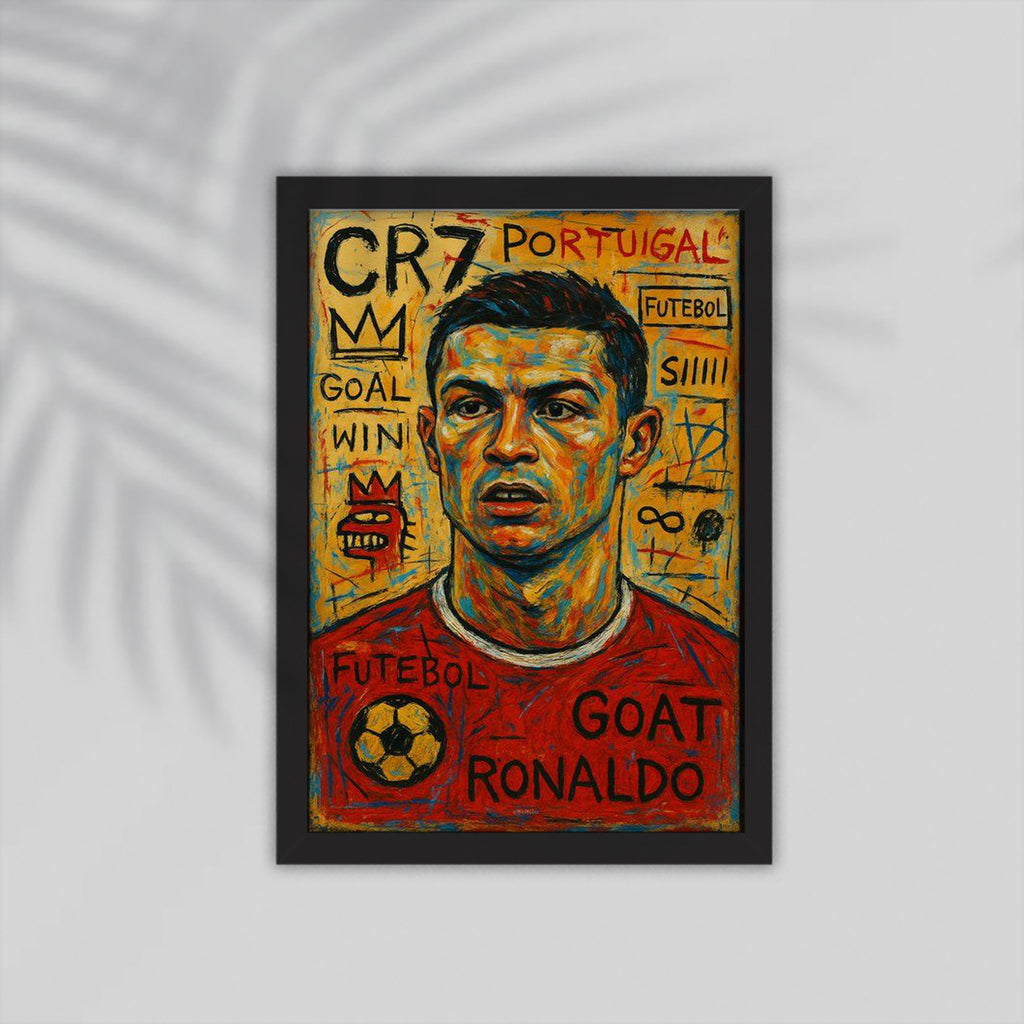 Ronaldo Football Framed Poster