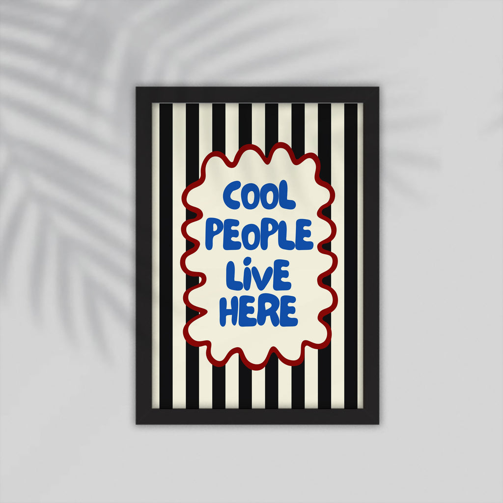 Cool English Framed Poster