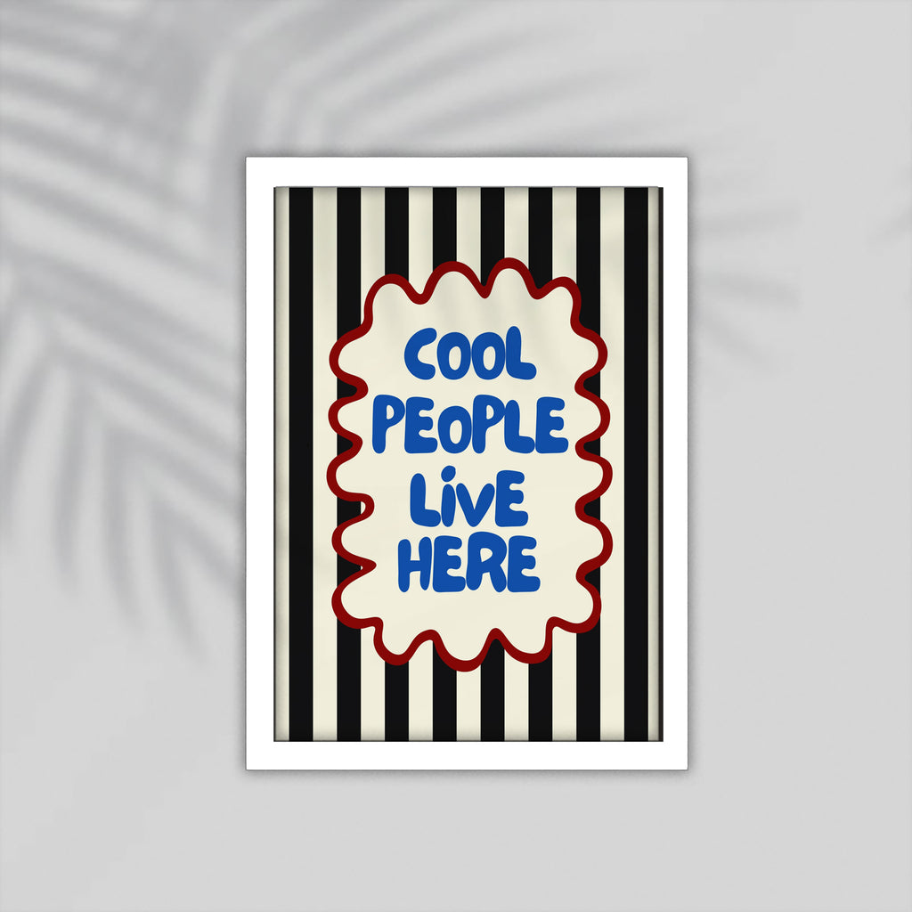 Cool English Framed Poster