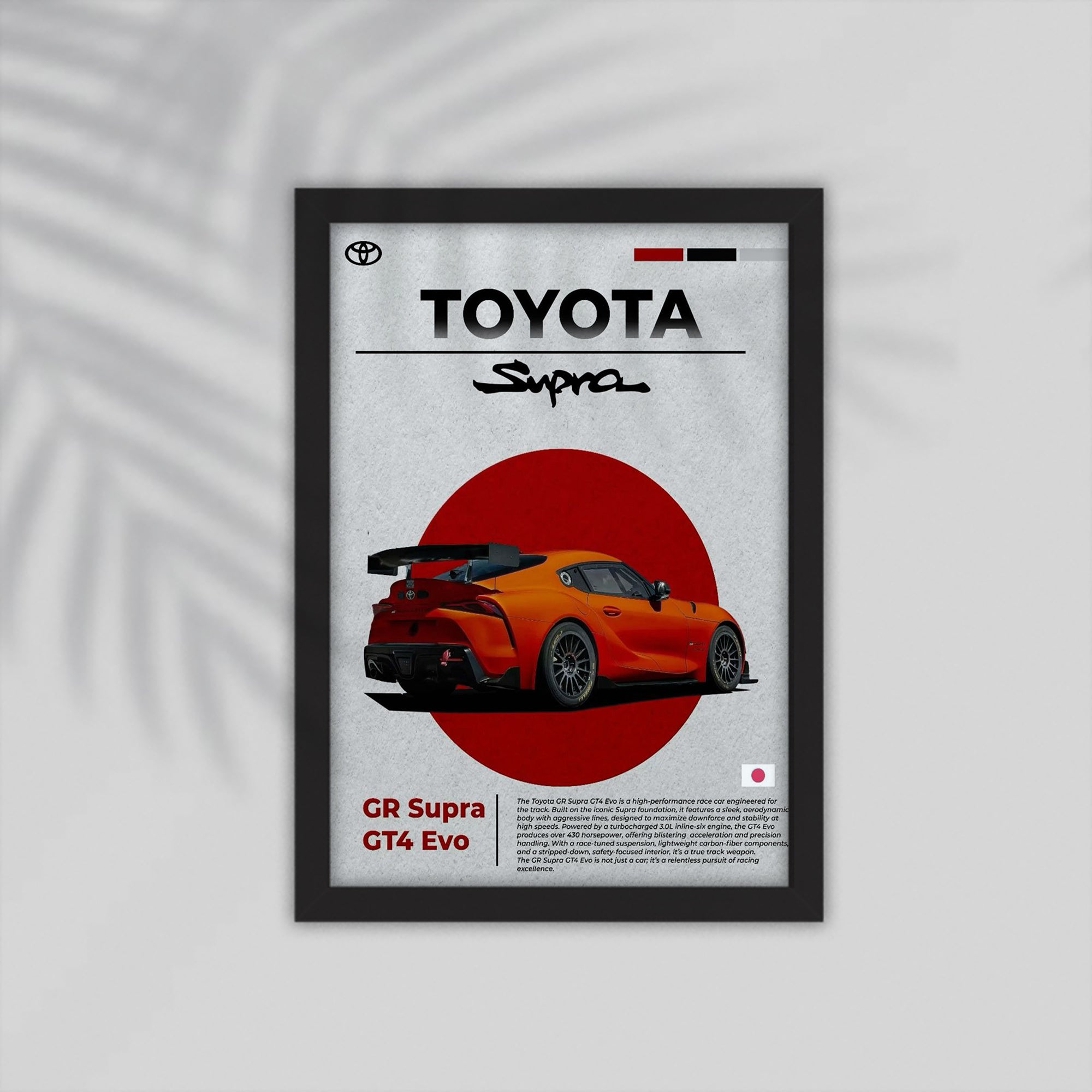 Toyota Car Framed Poster