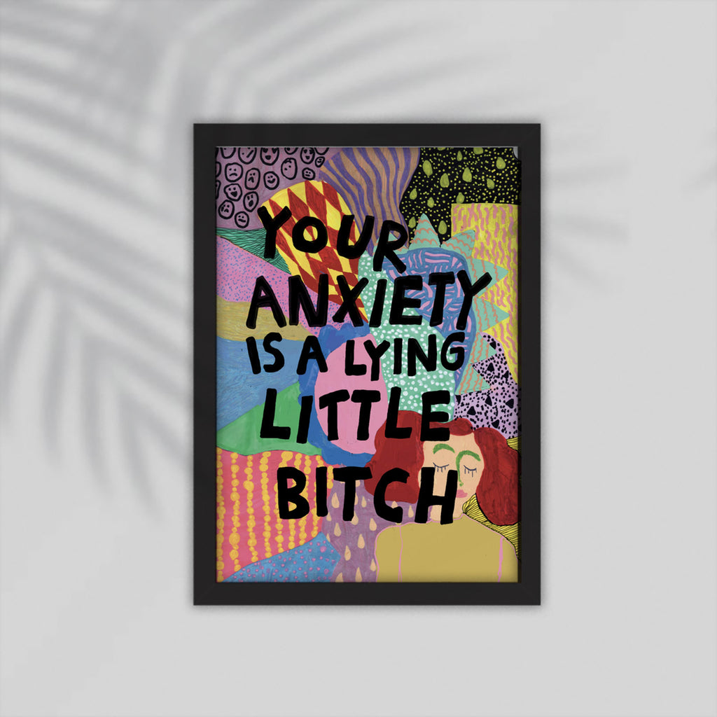 Anixity English Framed Poster
