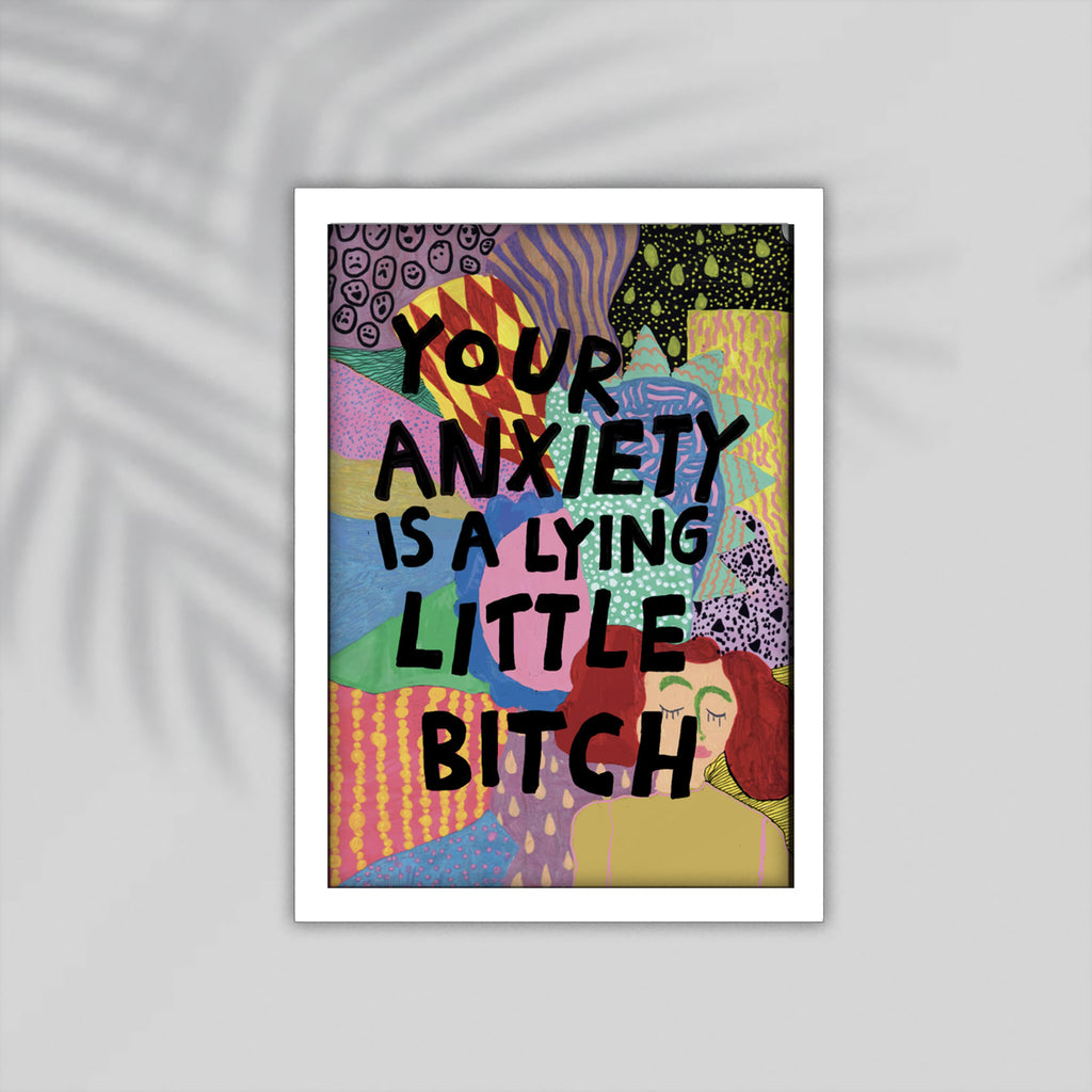 Anixity English Framed Poster