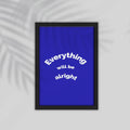 Everything English Framed Poster