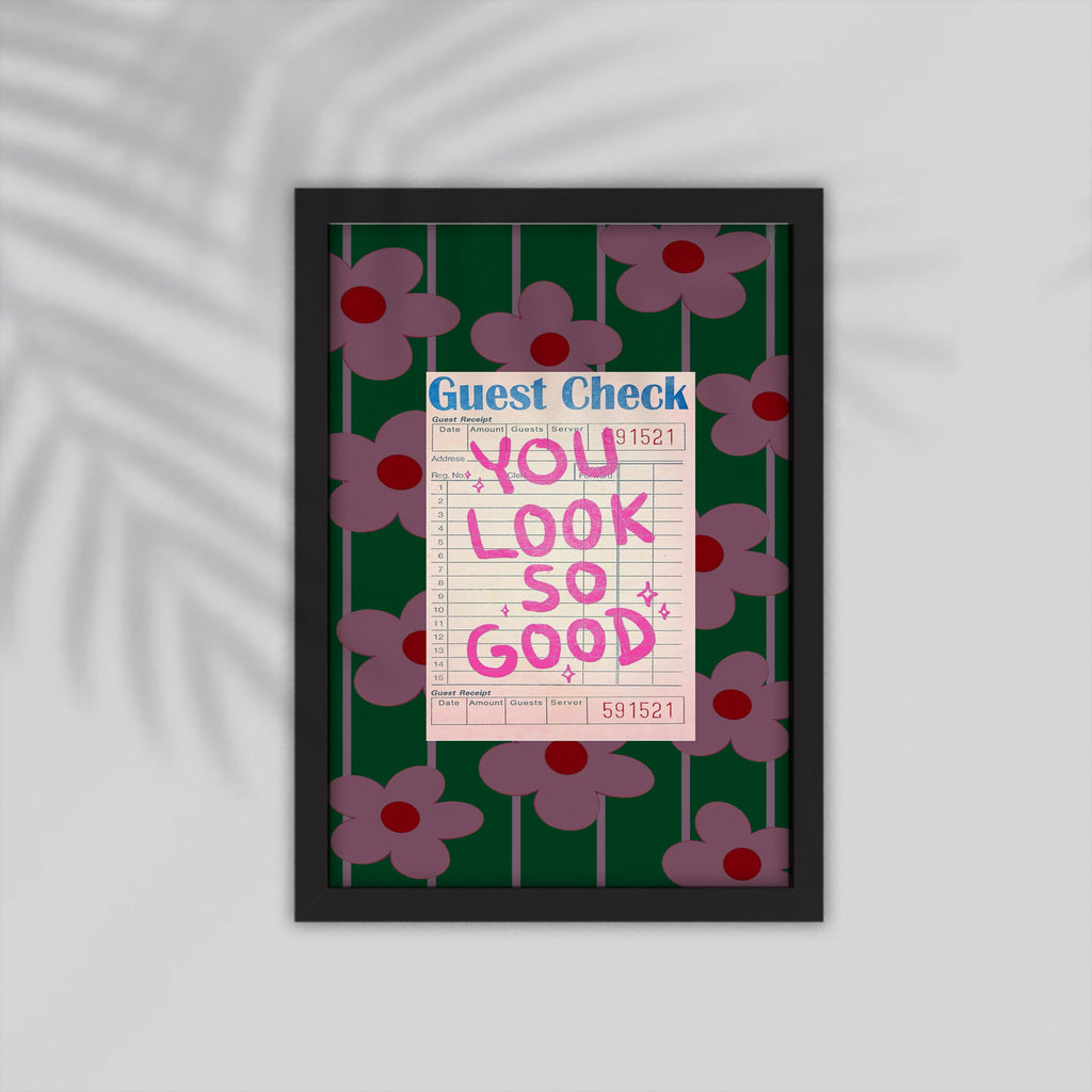 Look Good English Framed Poster