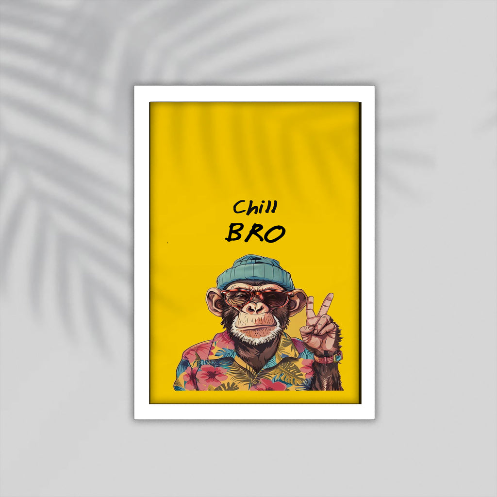 Monkey English Framed Poster