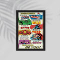 Be You Superhero Framed Poster