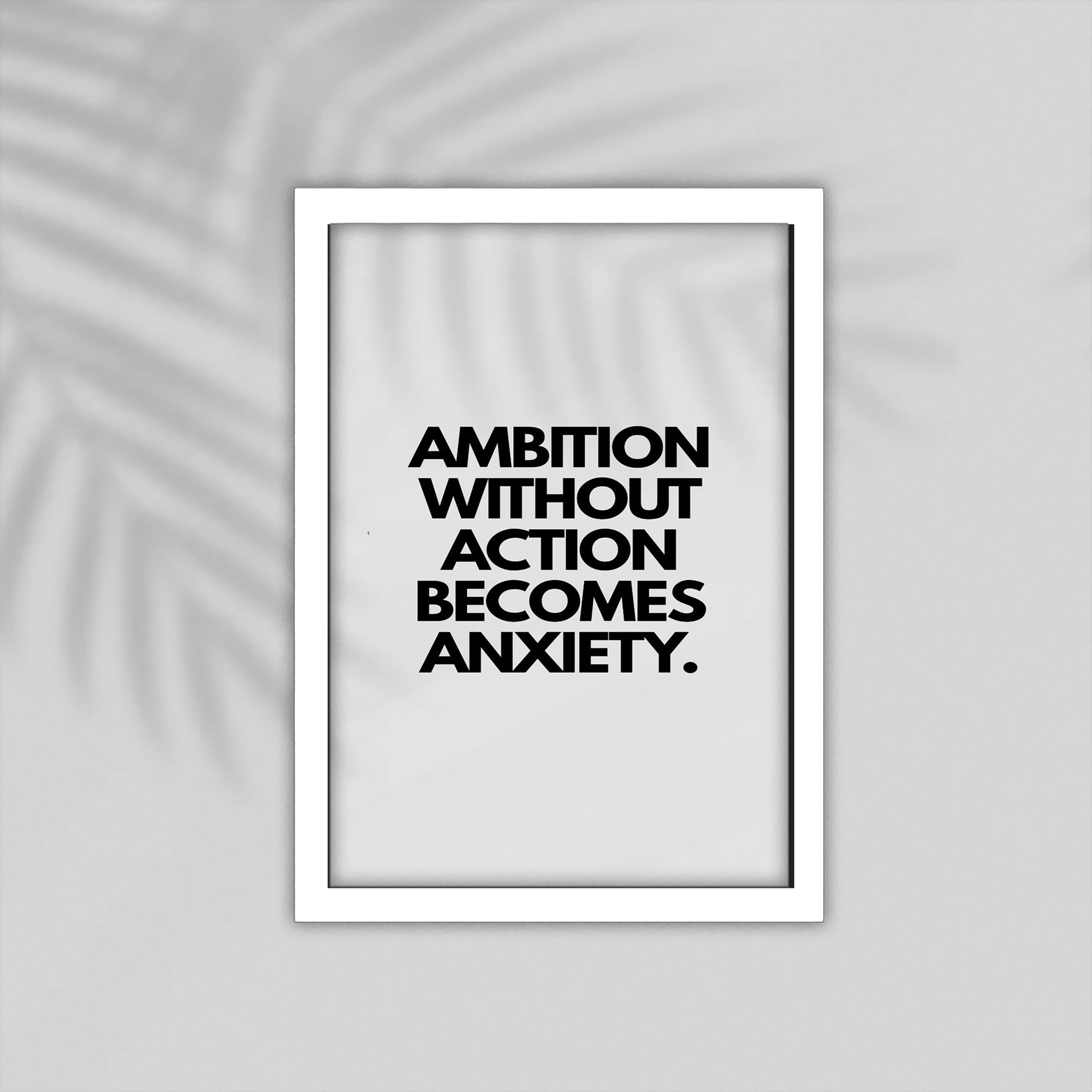 Ambitition English Framed Poster