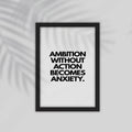 Ambitition English Framed Poster