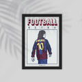 Ronaldino Football Framed Poster