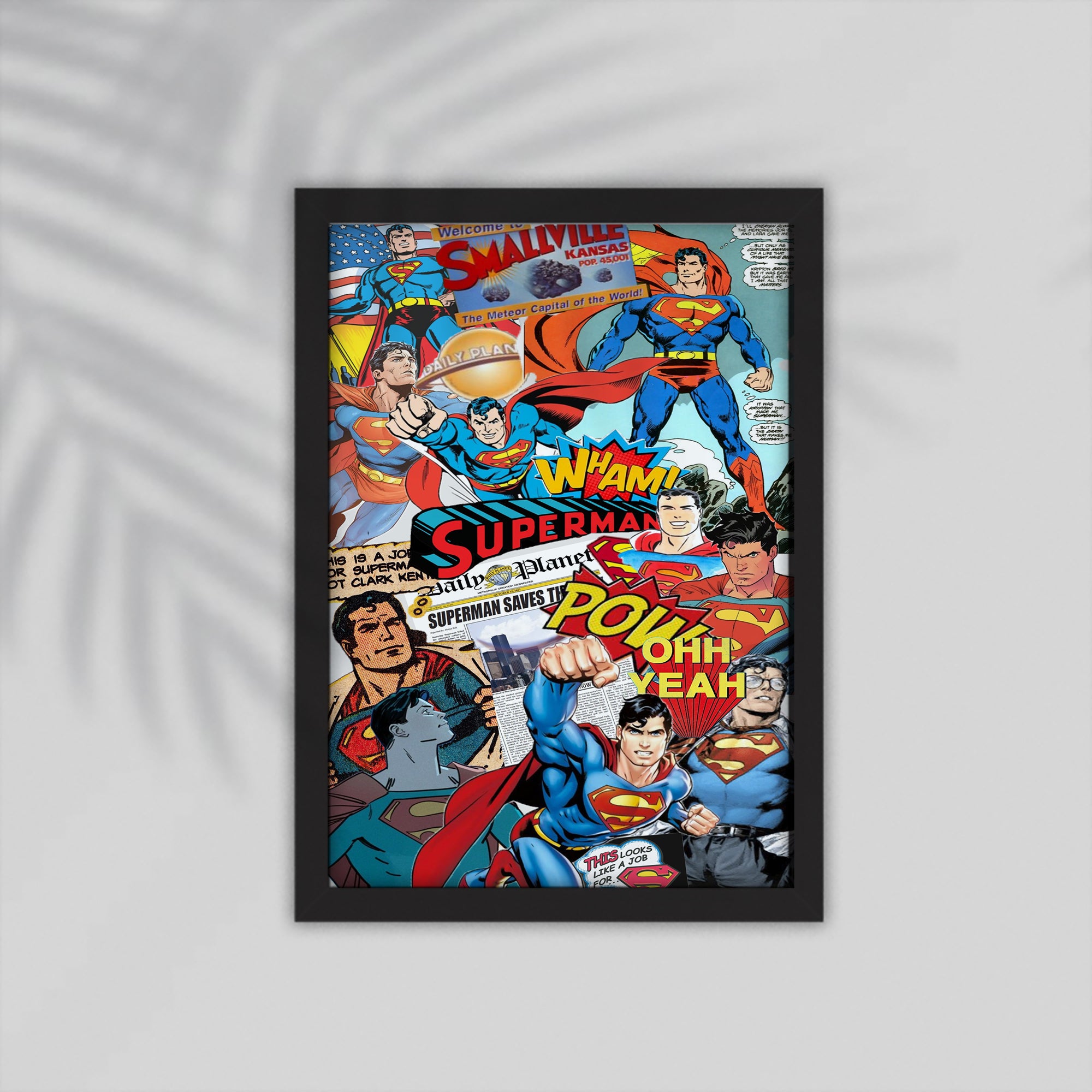 Superman Comic Framed Poster