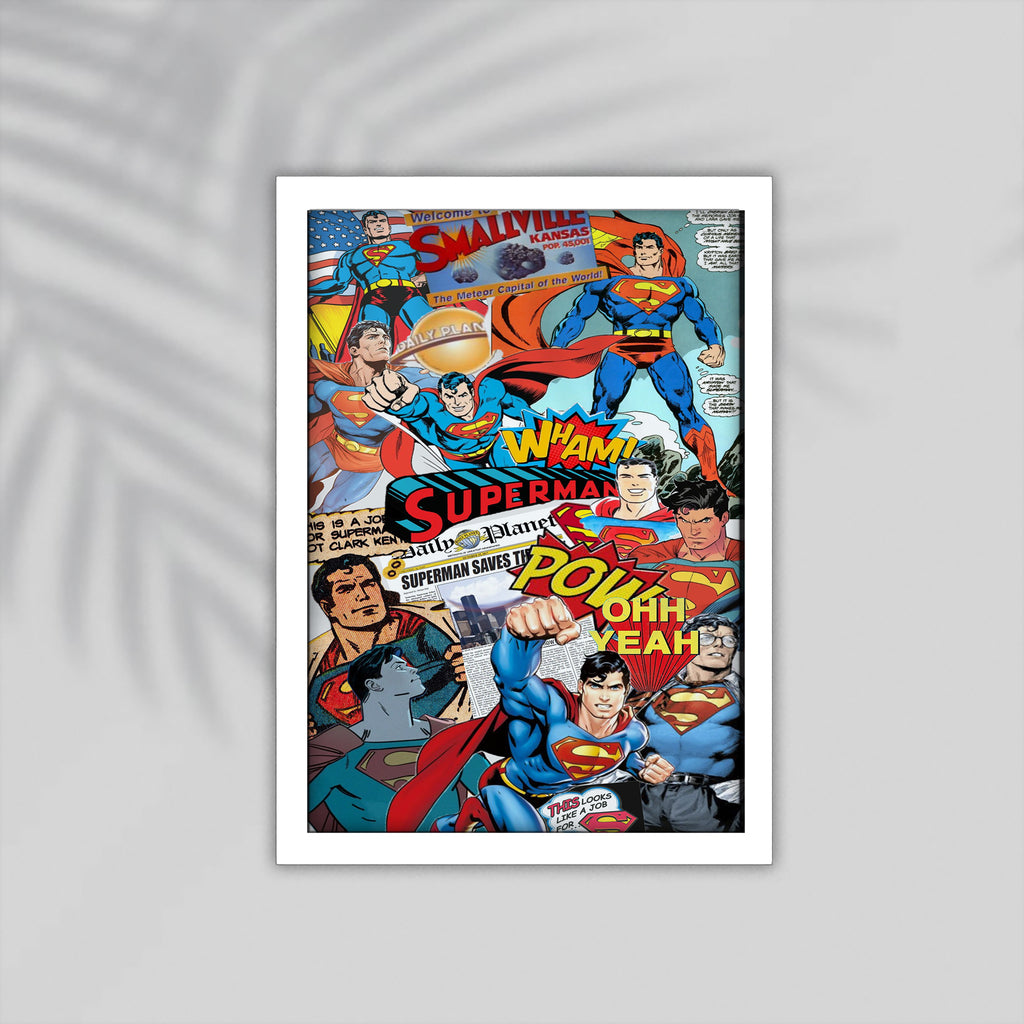 Superman Comic Framed Poster