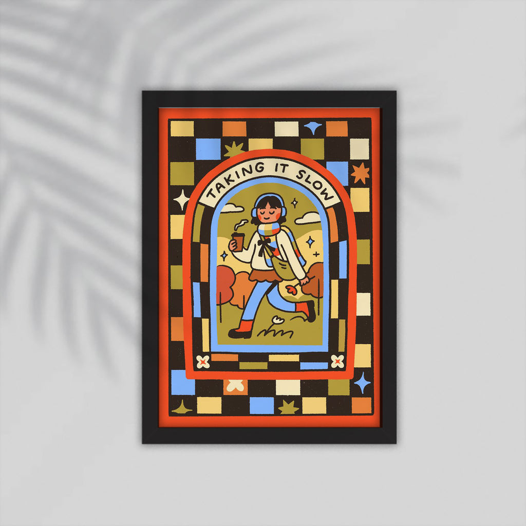 Slow English Framed Poster