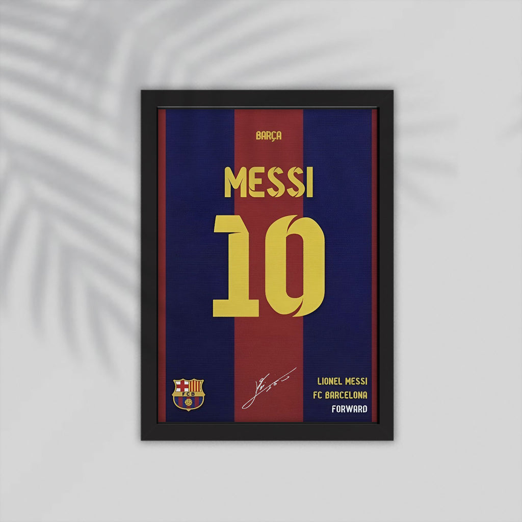Messi Football Framed Poster