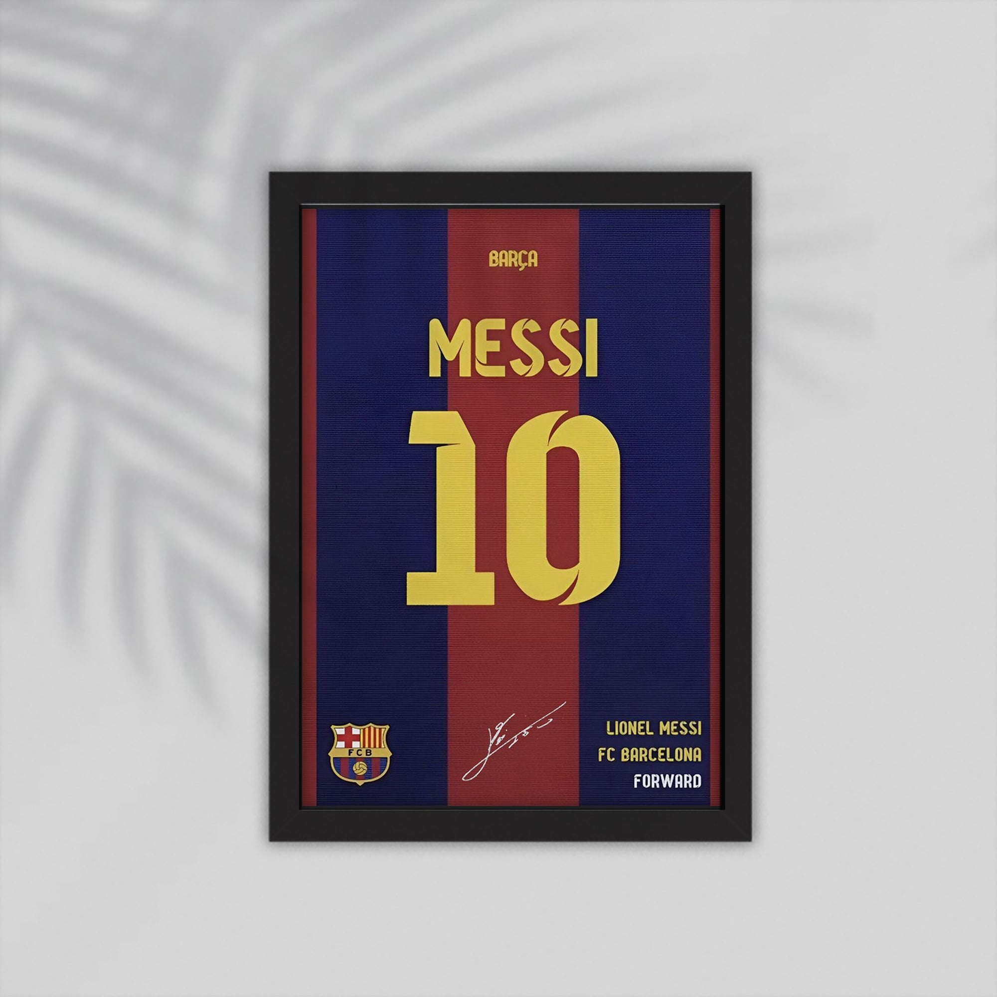 Messi Football Framed Poster