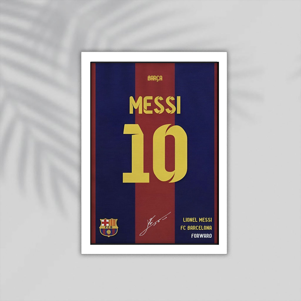 Messi Football Framed Poster