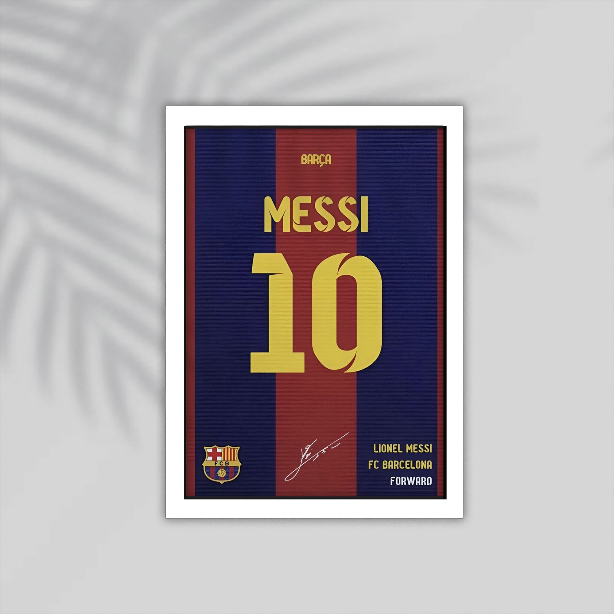 Messi Football Framed Poster