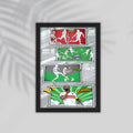 Shika Football Framed Poster