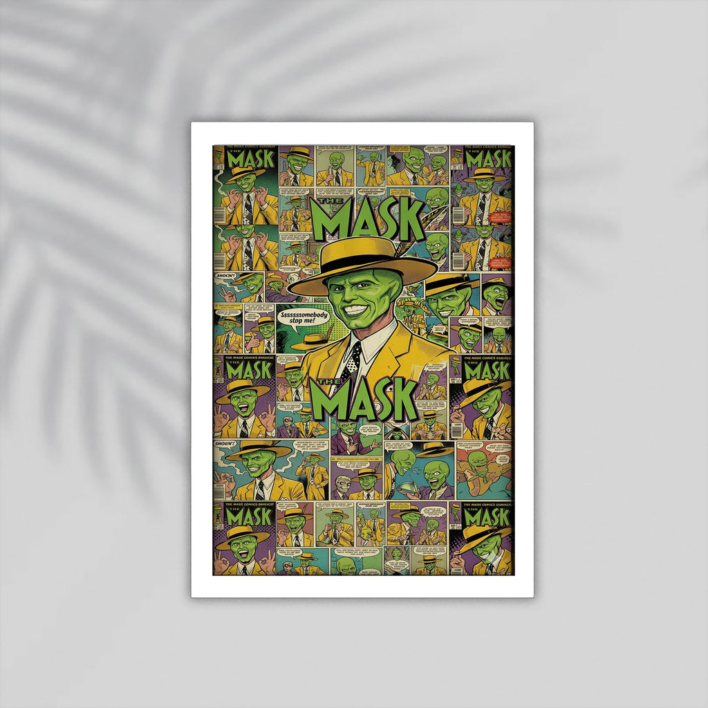 Mask Comic Framed Poster