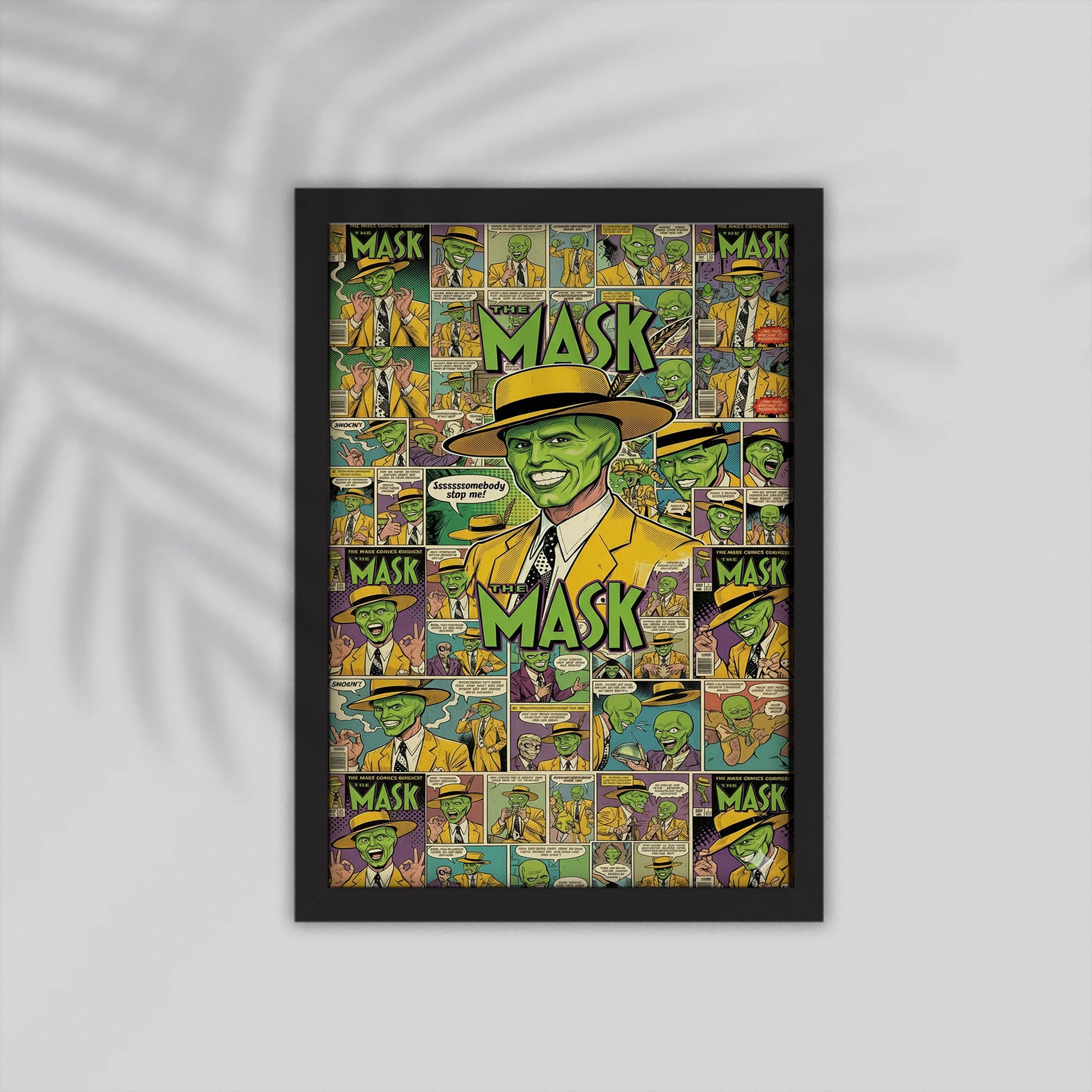 Mask Comic Framed Poster