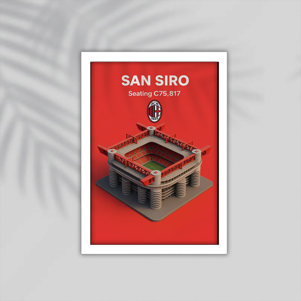 San Siro Football Framed Poster