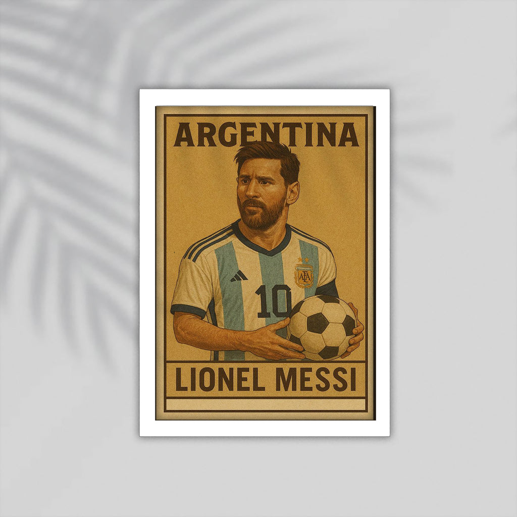 Messi Football Framed Poster
