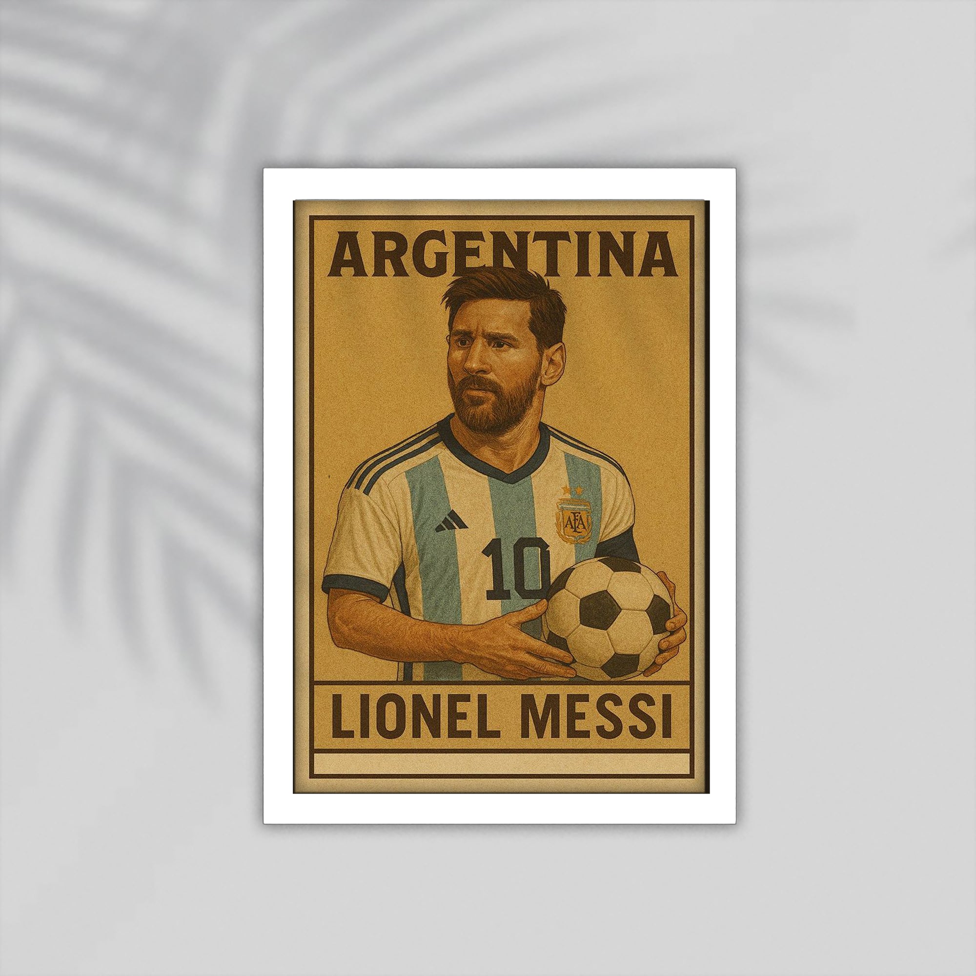 Messi Football Framed Poster