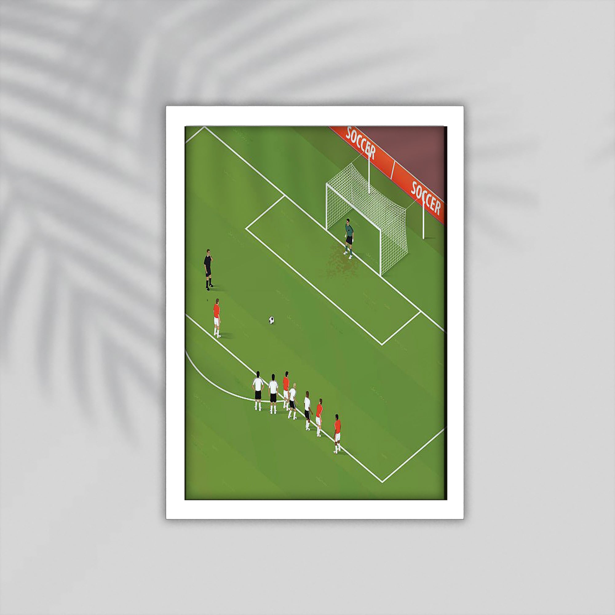 Penalty Football Framed Poster