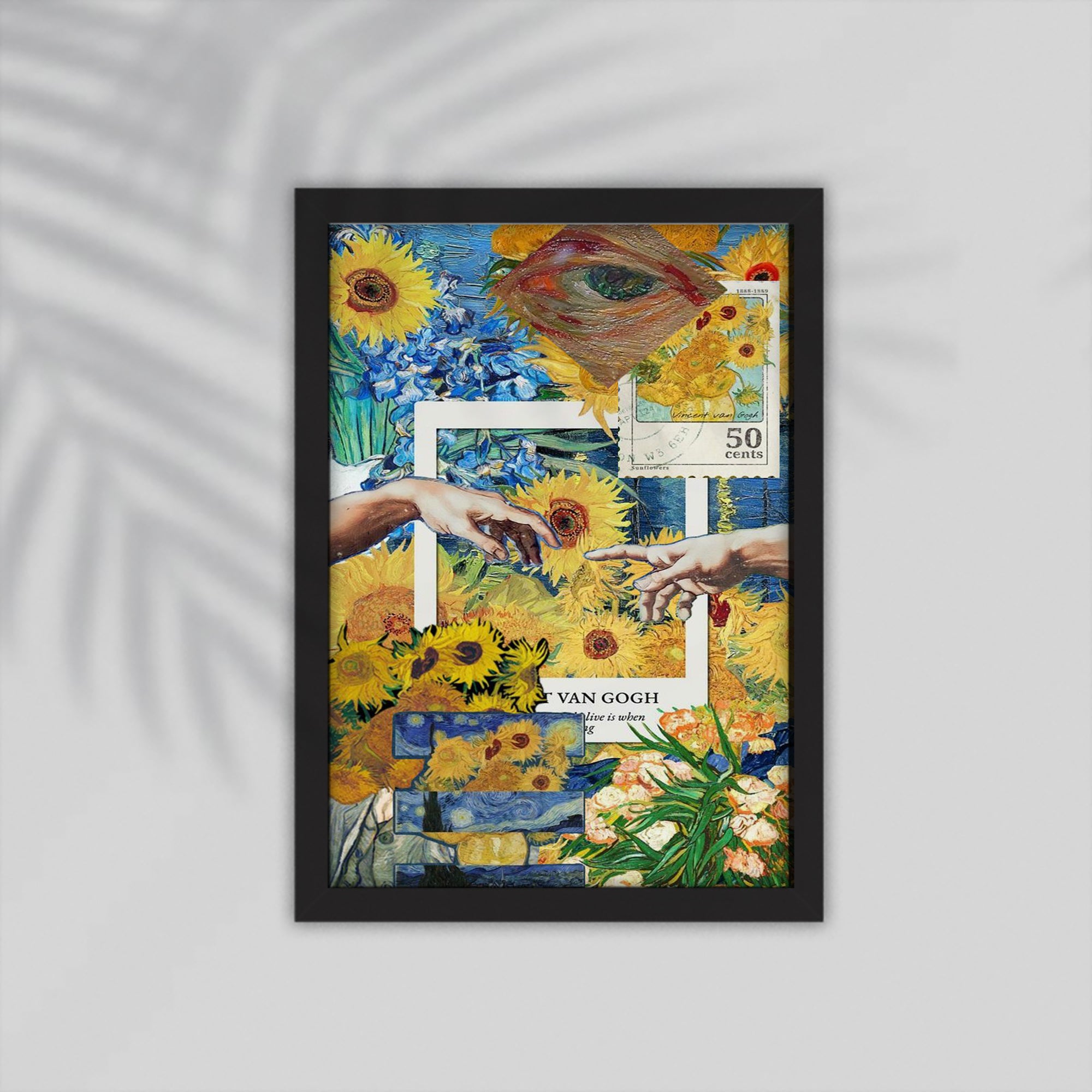 50 Cent Hand Art Framed Poster