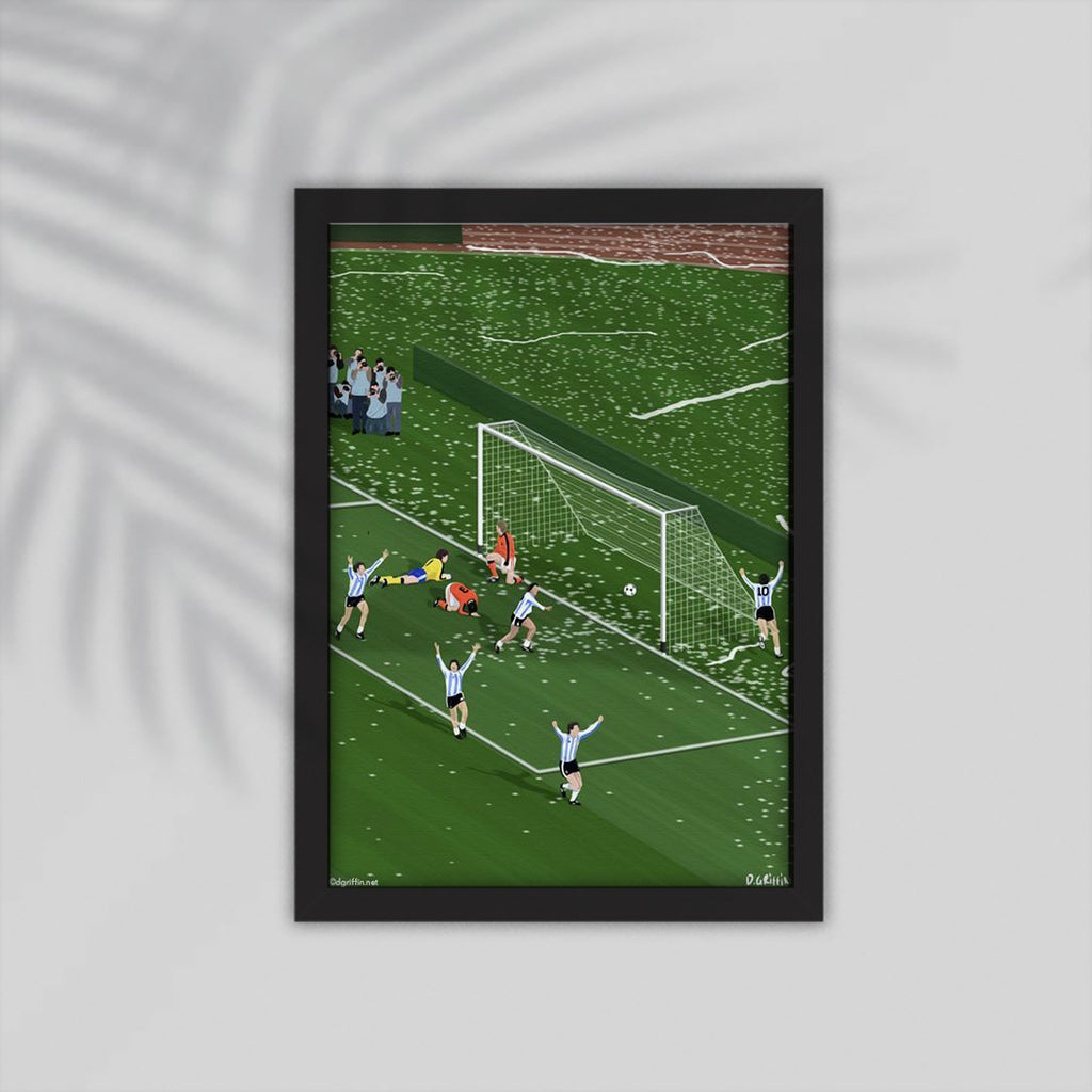 Goal Football Framed Poster