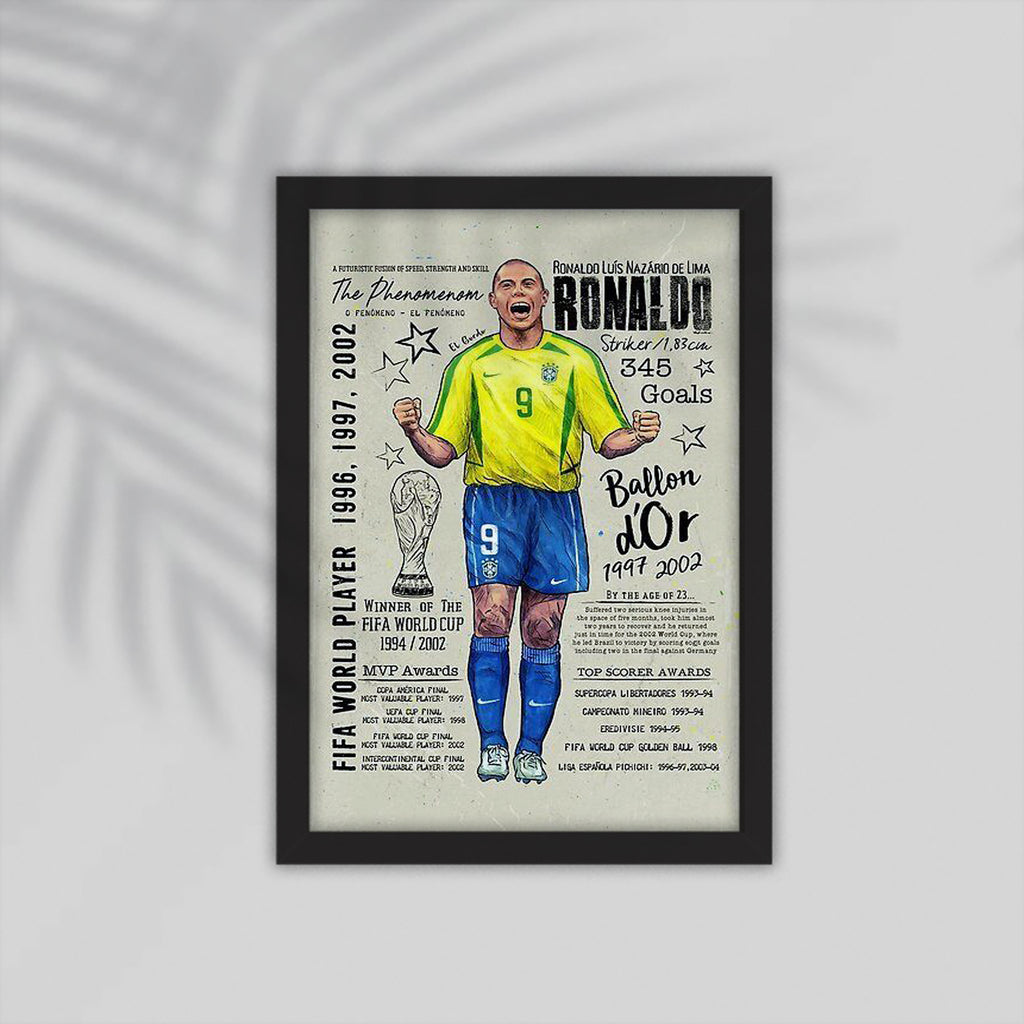 Ronaldo Football Framed Poster
