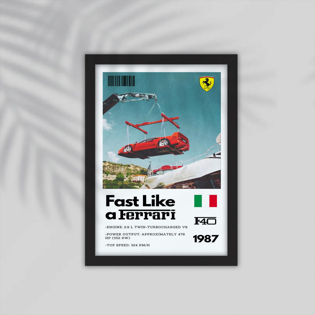 Fast Like Car Framed Poster